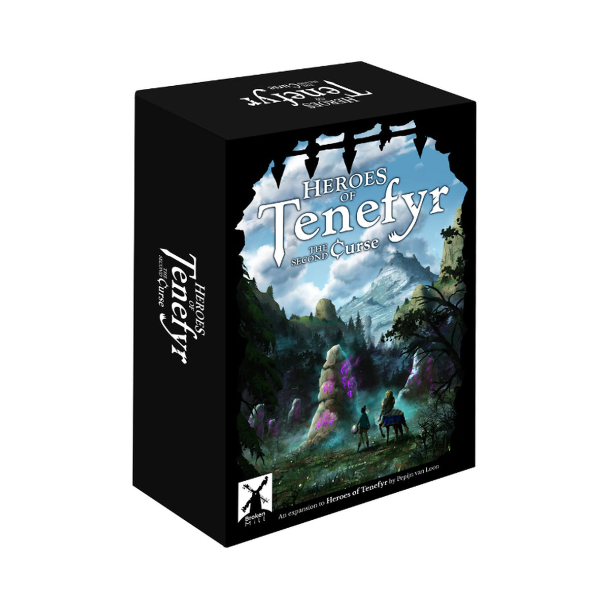 Héroes de Tenefyr: La segunda maldición (Expansión) – caja sobre fondo blanco