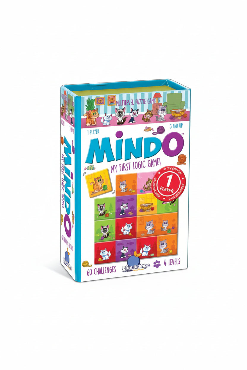 Mindo: Gatos – caja sobre fondo blanco
