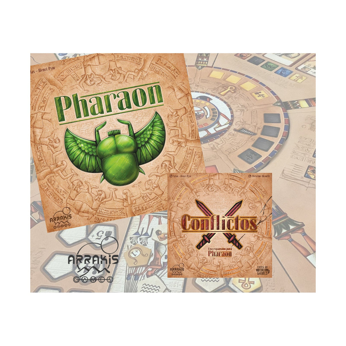 Pharaon Super Pack + Expansión – caja sobre fondo blanco