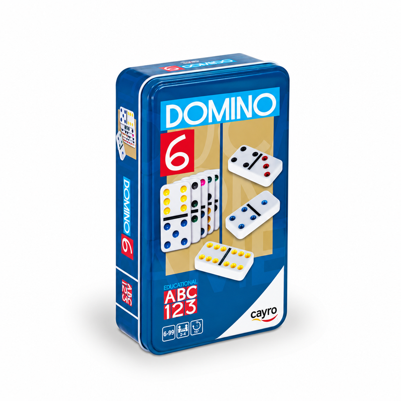 Dominó Doble 6 Colors Metal Box